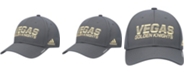 adidas Men's Charcoal Vegas Golden Knights 2021 Locker Room AEROREADY Flex Hat
